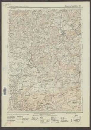 854 u. 872 Oberstaufen ; Topographische Karte von Bayern 1:25.000 [Positionsblätter]