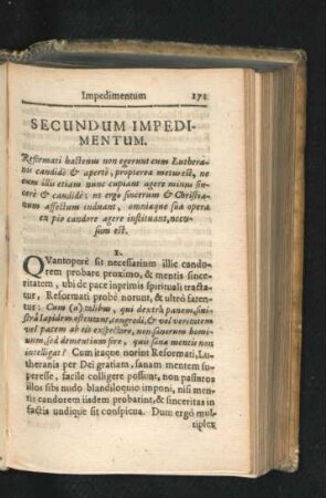 Secundum Impedimentum.