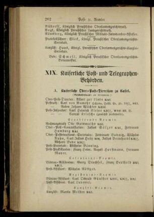Kaiserliche Post- und Telegraphen-Behörden