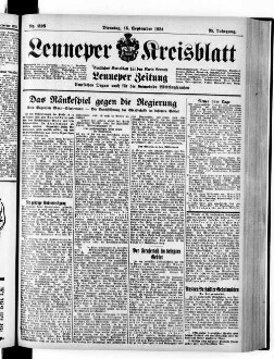 Lenneper Kreisblatt. 1830-1941