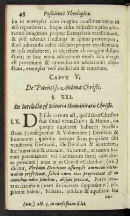 Caput V. De Potentiis Animae Christi.