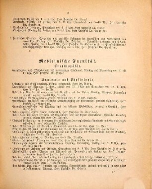 Verzeichnis der Vorlesungen an der Schlesischen Friedrich-Wilhelms-Universität zu Breslau. 1884, SS