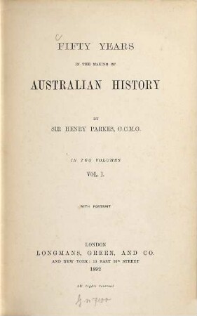 Fifty years in the making of Australian history, 1