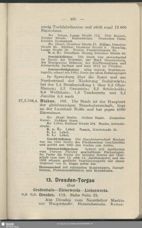 13. Dresden - Torgau : über Großenhain - Elsterwerda - Liebenwerda