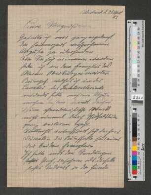 Brief an Werner von Melle
