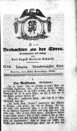48. Stueck, 27. November 1848