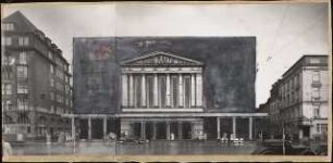 Staatsoper, Hamburg Wiederaufbau: Perspektivische Ansicht, frontal