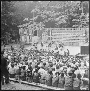 1. Internationales Kindersommerlager am Werbellinsee, Bild 6, 1960. SW-Foto © Kurt Schwarz.
