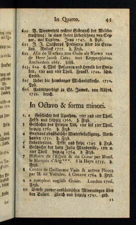 45-128, In Octavo & forma minori.