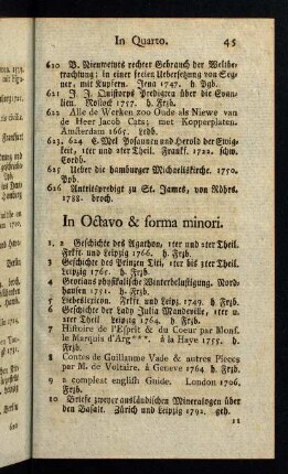 45-128, In Octavo & forma minori.