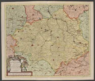 Landkarte des obersächsischen Reichskreises (südlicher Teil)