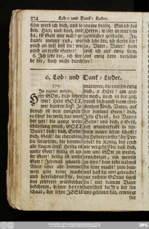 6. Lob- und Dank-Lieder.