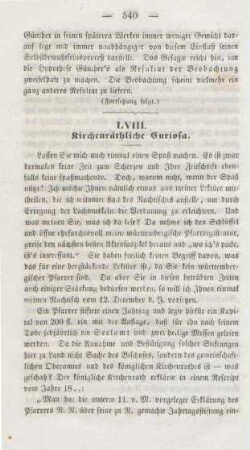 540-547 Kirchenräthliche Curiosa