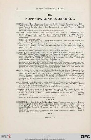 III. Kupferwerke (Nr. 495-538)