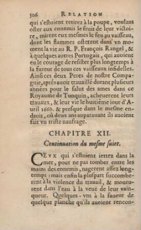 Chapitre XII. Continuation du mesme sujet