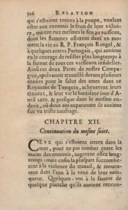 Chapitre XII. Continuation du mesme sujet