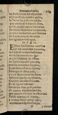 169-173, Entre los sueltos cauallos
