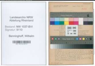 Entnazifizierung Wilhelm Benninghoff , geb. 09.02.1894 (Angestellter)