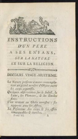 Discours XXVIII. - Discours XXX.