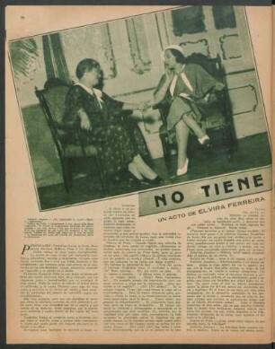 Las comedias de "El Hogar" : No tiene importancia