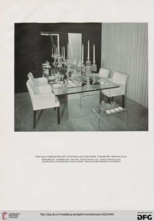 Neue Gestalten des gedeckten Tisches