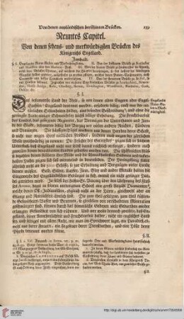 Neuntes Capitel