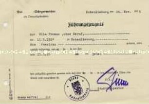 Meldeschein und Führungszeugnis - Familienkonvolut