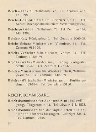 Reichskommissare