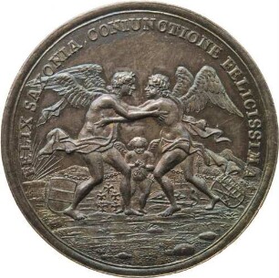 Kurfürst Friedrich August I. - auf die Verlobung des Kurprinzen mit der Erzherzogin Maria Josepha von Österreich in Wien