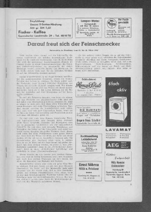 Darauf freut sich der Feinschmecker