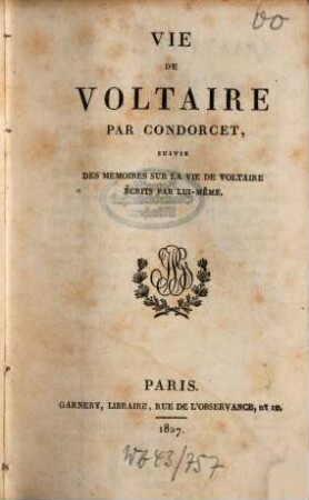 Vie de Voltaire