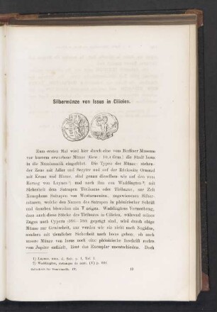 Silbermünze von Issus in Cilicien