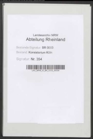 Kapitalien des Bonner Universitätsfonds bzw. Gymnasialfonds