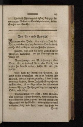 Von An- und Zuwachs.