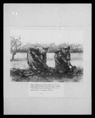 Zwei Bäuerinnen beim Graben