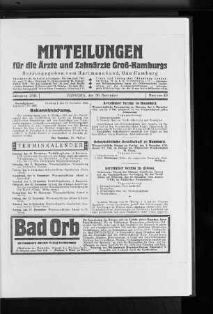 Geburtshilfliche Gesellschaft zu Hamburg.