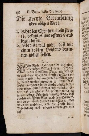 48-61, Die zweyte Betrachung