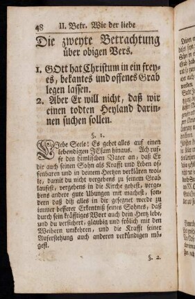 48-61, Die zweyte Betrachung