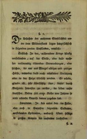 Patriotische Vorschläge zur Verbesserung der chirurgischen Anstalten und Verhütung des Einreissens der Epidemien bei den Armeen