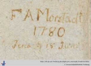 [Provenienz]: Morstadt, Friedrich August