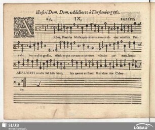 IX. Ardua, Pierides Musae : Illustri Dom. Dom. Alberto à Fürstenberg