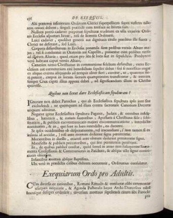 Exequiarum Ordo pro Adultis.