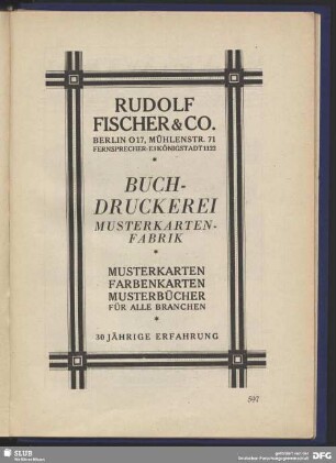 Buchdruckerei Rudolf Fischer & Co., Berlin