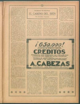 El camino del bien : Páginas olvidadas