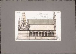 Reiseskizzen aus Italien: Pisa: S. Maria della Spina (Ansicht von Norden)