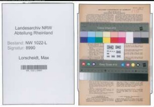 Entnazifizierung Max Lorscheidt , geb. 18.06.1904 (Fraeser)
