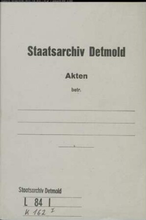 Kleinsorge, Heinrich Balthasar, brandenburg. Geheimer Kammerrat gegen Tasche zu Lückhausen - Entsetzung vom Hof