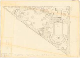 Garten Bahlsen, Bemerode: Lageplan mit Gartenplan 1:200
