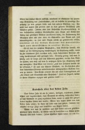 Katechese über das Leben Jesu