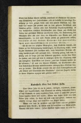 Katechese über das Leben Jesu